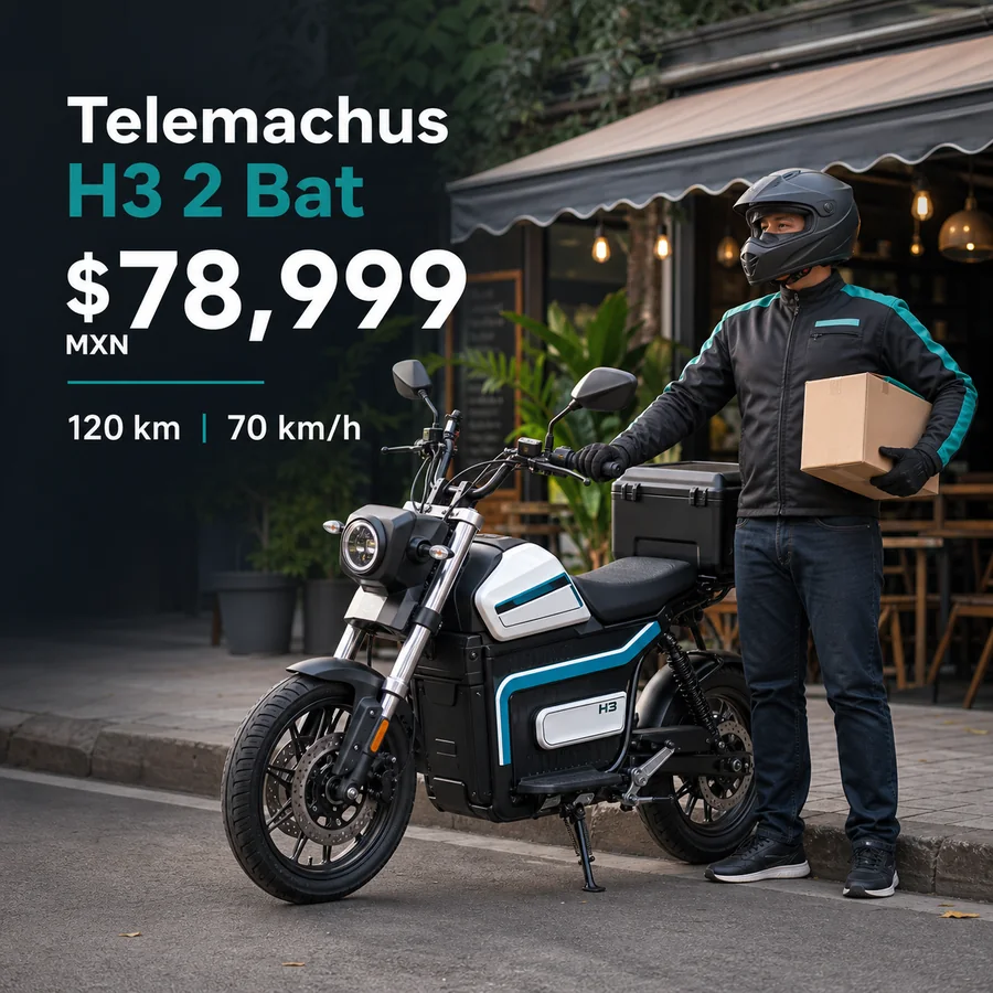 Moto eléctrica Telemachus H3 (2 Bat)